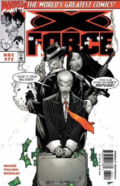 X-Force, Vol. 1 #72 Direct Edition comic book cover, 1997
