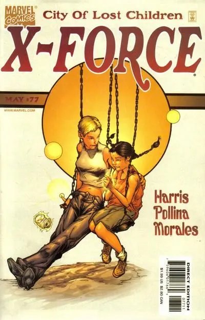 X-Force, Vol. 1 #77 Direct Edition comic book cover, 1998