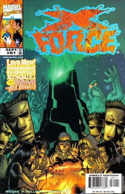 X-Force, Vol. 1 #81 Direct Edition comic book cover, 1998