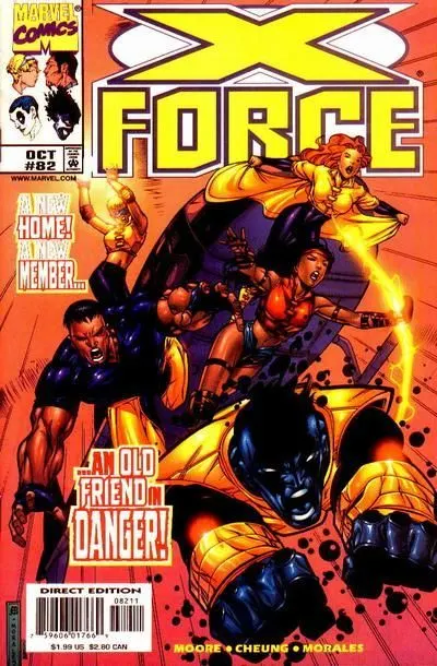 X-Force, Vol. 1 #82 Direct Edition comic book cover, 1998