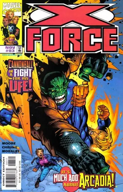 X-Force, Vol. 1 #83 Direct Edition comic book cover, 1998