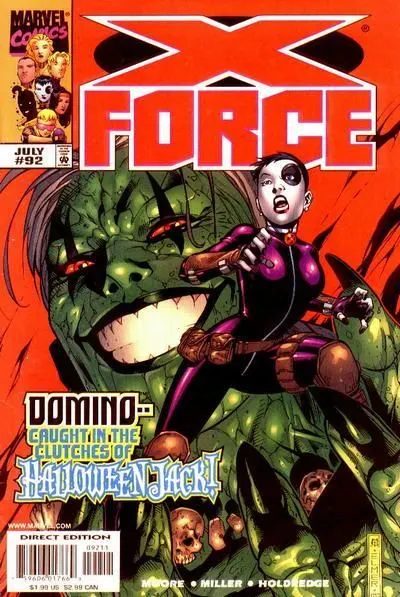 X-Force, Vol. 1 #92 Direct Edition comic book cover, 1999