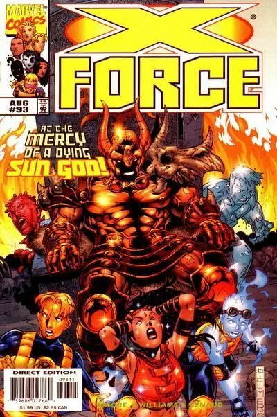 X-Force, Vol. 1 #93 Direct Edition comic book cover, 1999