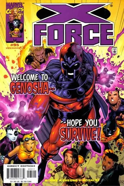 X-Force, Vol. 1 #95 Direct Edition comic book cover, 1999