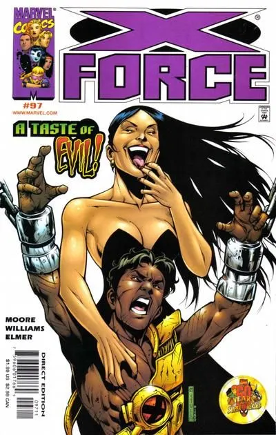 X-Force, Vol. 1 #97 Direct Edition comic book cover, 1999