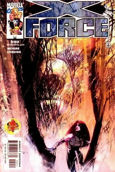 X-Force, Vol. 1 #99 Direct Edition comic book cover, 2000