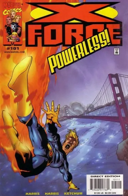 X-Force, Vol. 1 #101 Direct Edition comic book cover, 2000