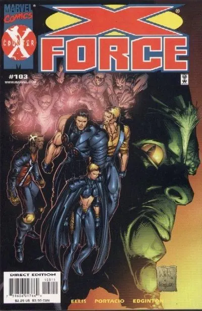 X-Force, Vol. 1 #103 Direct Edition comic book cover, 2000