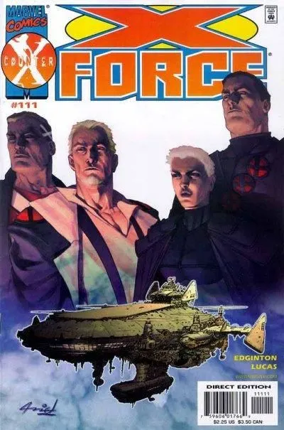 X-Force, Vol. 1 #111 Direct Edition comic book cover, 2001