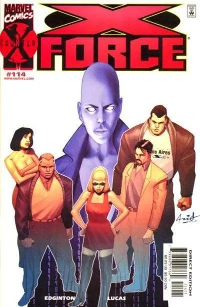 X-Force, Vol. 1 #114 Direct Edition comic book cover, 2001