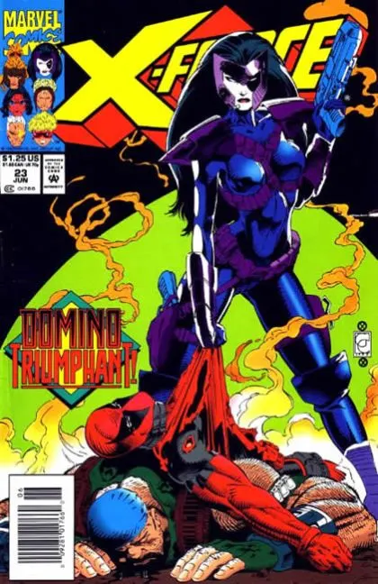 X-Force, Vol. 1 #23 Newsstand Edition comic book cover, 1993