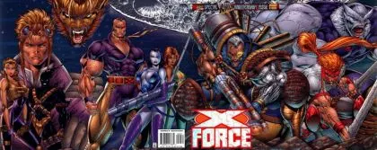 X-Force, Vol. 1 #50 Liefeld Foil-Enhanced Edition comic book cover, 1996