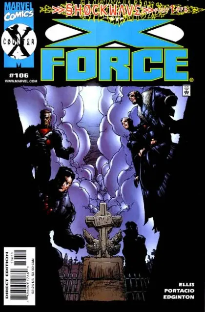 X-Force, Vol. 1 #106 Direct Edition comic book cover, 2000