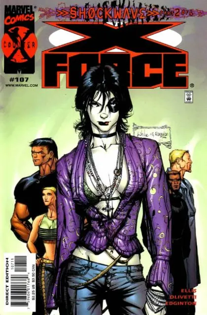 X-Force, Vol. 1 #107 Direct Edition comic book cover, 2000