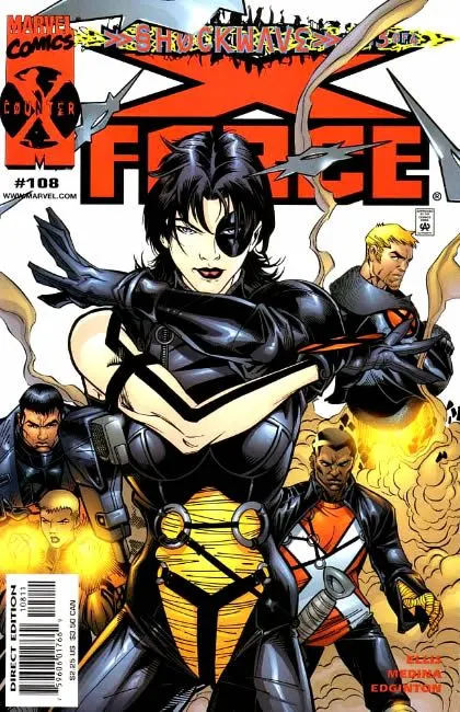 X-Force, Vol. 1 #108 Direct Edition comic book cover, 2000