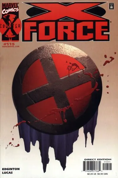X-Force, Vol. 1 #115 Direct Edition comic book cover, 2001