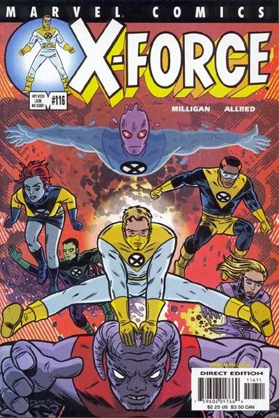 X-Force, Vol. 1 #116 Direct Edition comic book cover, 2001