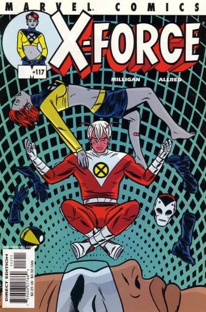 X-Force, Vol. 1 #117 Direct Edition comic book cover, 2001