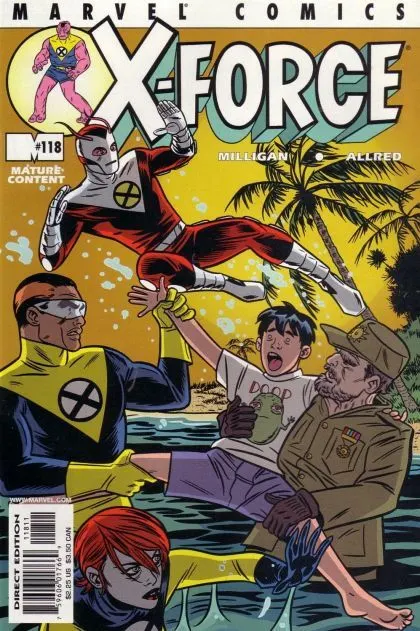 X-Force, Vol. 1 #118 Direct Edition comic book cover, 2001