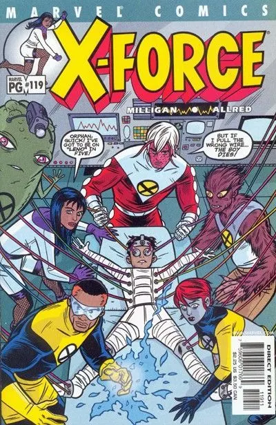 X-Force, Vol. 1 #119 Direct Edition comic book cover, 2001