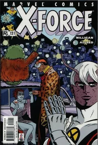 X-Force, Vol. 1 #121 Direct Edition comic book cover, 2001