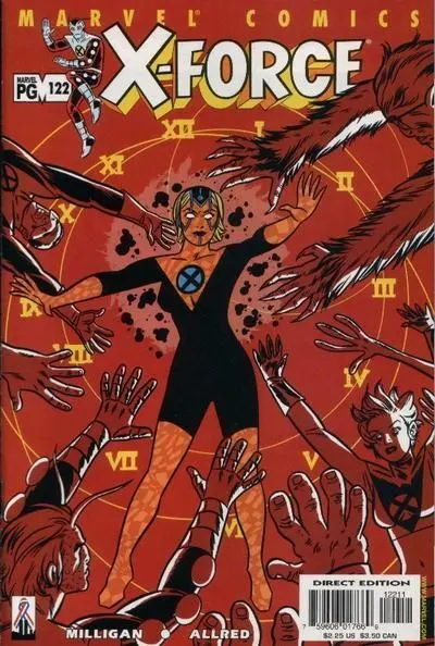 X-Force, Vol. 1 #122 Direct Edition comic book cover, 2002