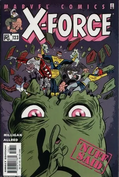 X-Force, Vol. 1 #123 Direct Edition comic book cover, 2002