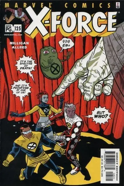 X-Force, Vol. 1 #125 Direct Edition comic book cover, 2002