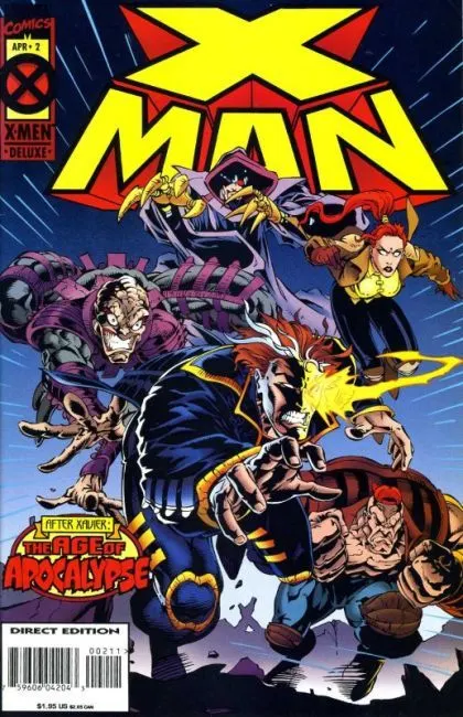 X-Man #2 Direct Edition comic book cover, 1995
