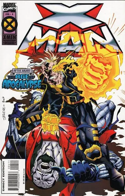 X-Man #4 Direct Edition comic book cover, 1995