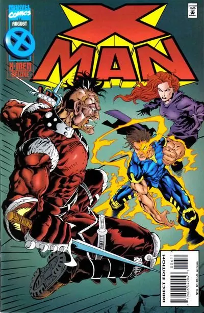 X-Man #6 Direct Edition comic book cover, 1995