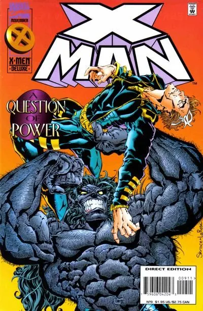 X-Man #9 Direct Edition comic book cover, 1995