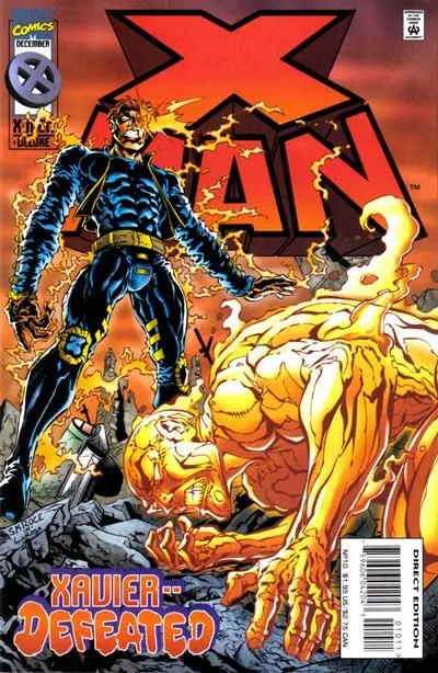 X-Man #10 Direct Edition comic book cover, 1995
