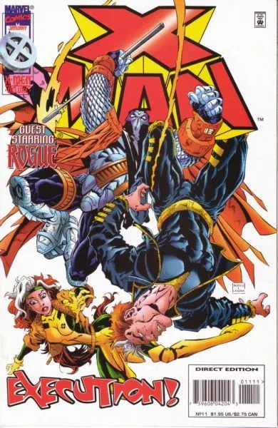 X-Man #11 Direct Edition comic book cover, 1996