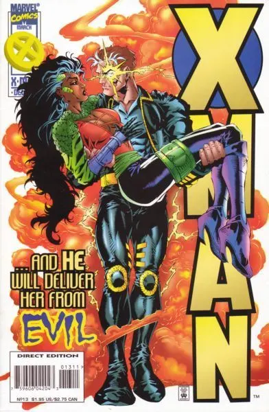 X-Man #13 Direct Edition comic book cover, 1996