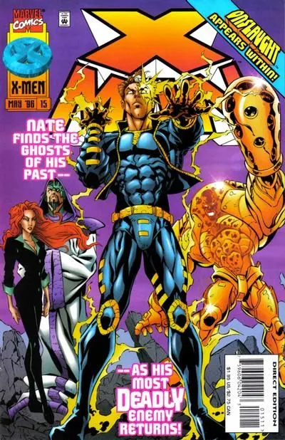 X-Man #15 Direct Edition comic book cover, 1996