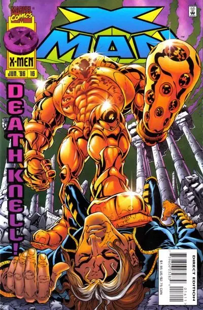 X-Man #16 Direct Edition comic book cover, 1996