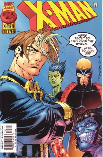 X-Man #27 Direct Edition comic book cover, 1997