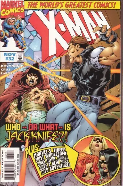 X-Man #32 Direct Edition comic book cover, 1997