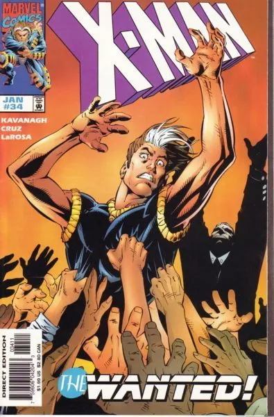 X-Man #34 Direct Edition comic book cover, 1998