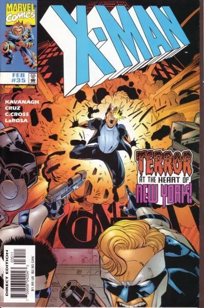 X-Man #35 Direct Edition comic book cover, 1998