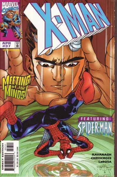 X-Man #37 Direct Edition comic book cover, 1998