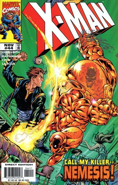 X-Man #44 Direct Edition comic book cover, 1998