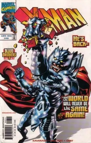 X-Man #46 Direct Edition comic book cover, 1998