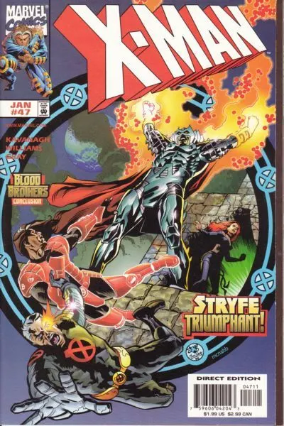 X-Man #47 Direct Edition comic book cover, 1999