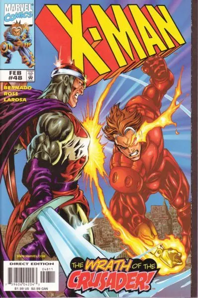 X-Man #48 Direct Edition comic book cover, 1999