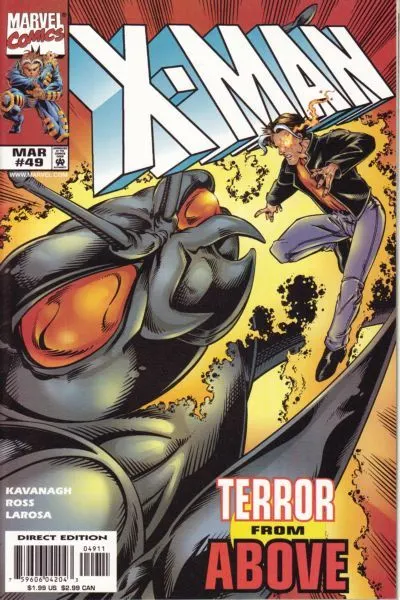 X-Man #49 Direct Edition comic book cover, 1999