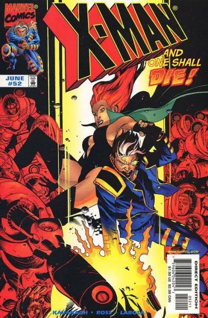 X-Man #52 Direct Edition comic book cover, 1999