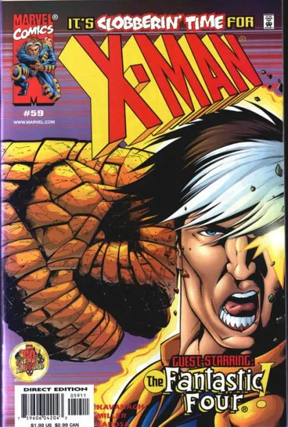 X-Man #59 comic book cover, 2000