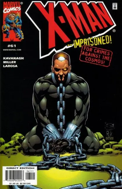 X-Man #61 comic book cover, 2000